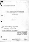Bell and Howell 315 manual. Camera Instructions.